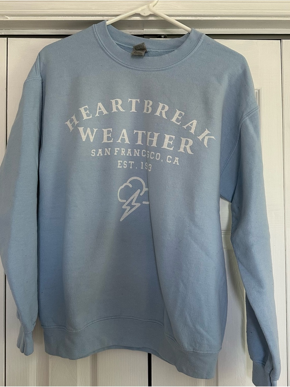 Niall Horan Heartbreak Weather Light Blue Crewneck Sweatshirt